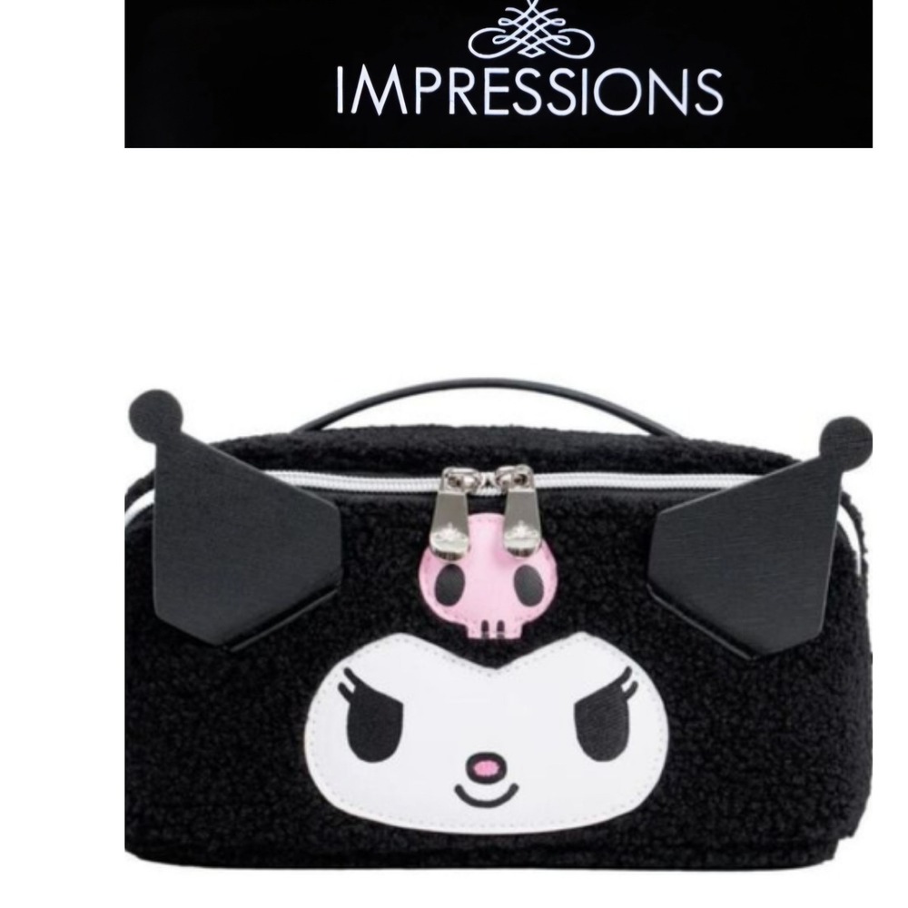 Impressions X‎ Kuromi Vanity Unfold Travel Cosmetic Bag